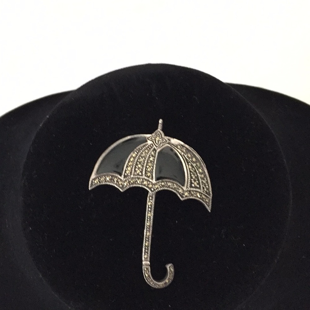 Sterling silver marcasite pin